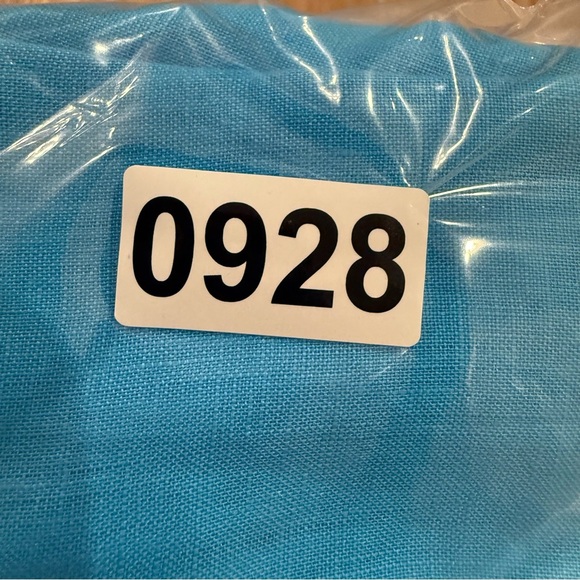 Vtg Caroline Rose 100% Linen Tunic Blouse Women’s L Teal Blue Pockets Lagenlook - Picture 10 of 10